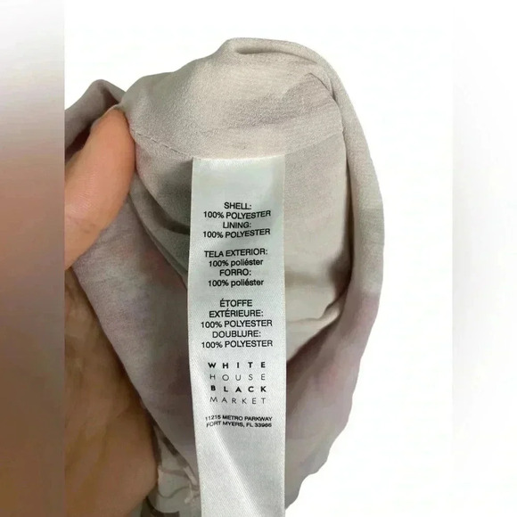 White House black market with‎ off shoulder sleeves/ straps blouse size medium - Picture 5 of 8